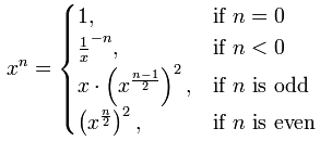 exponentiation